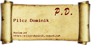 Pilcz Dominik névjegykártya